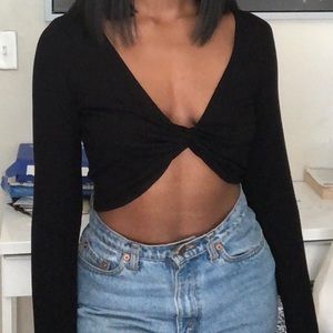 Knot Front crop top
